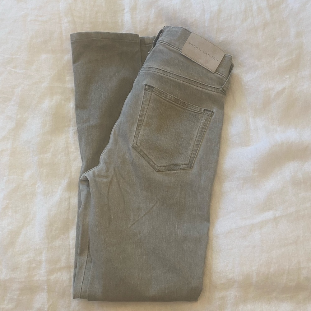 Ralph Lauren Black Label Grey washed skinny jeans